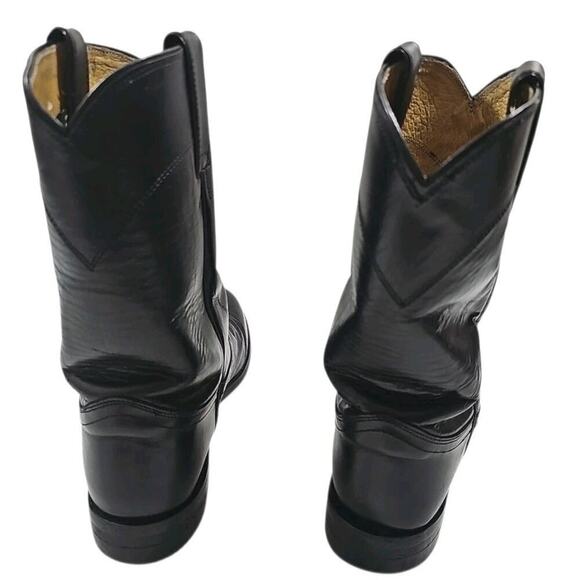 Justin ~Men\'s Size 9.5B~ Black Leather Western Boots. main image 9